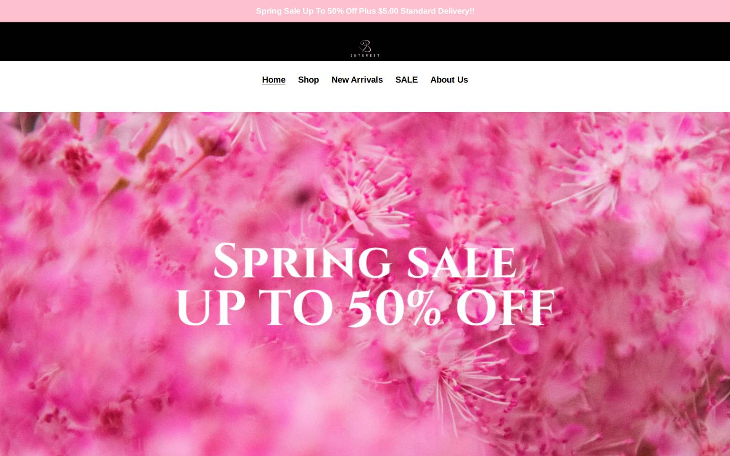 b-interest.com homepage screenshot