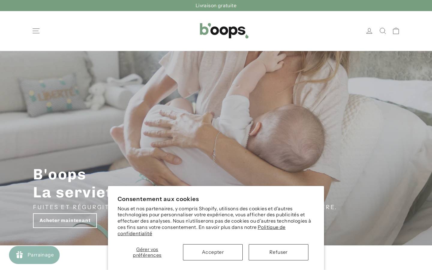 b-oops.fr homepage screenshot