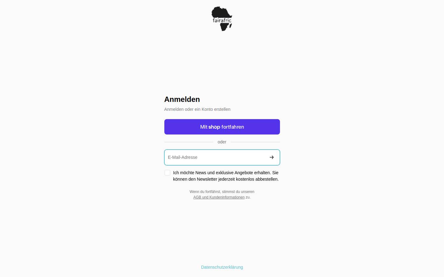 b2b-fairafric.com homepage screenshot