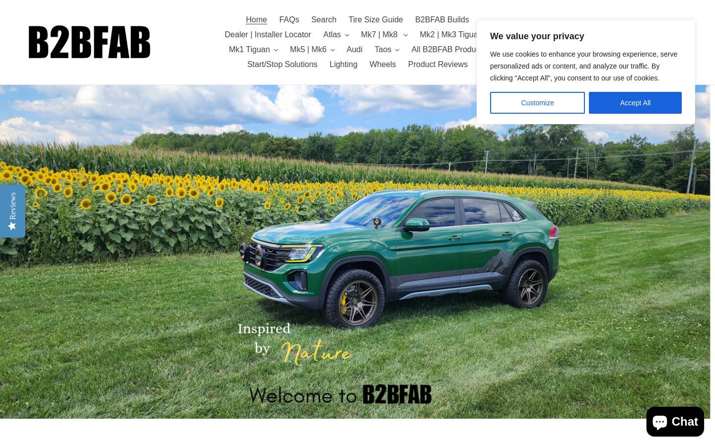 b2bfab.com homepage screenshot