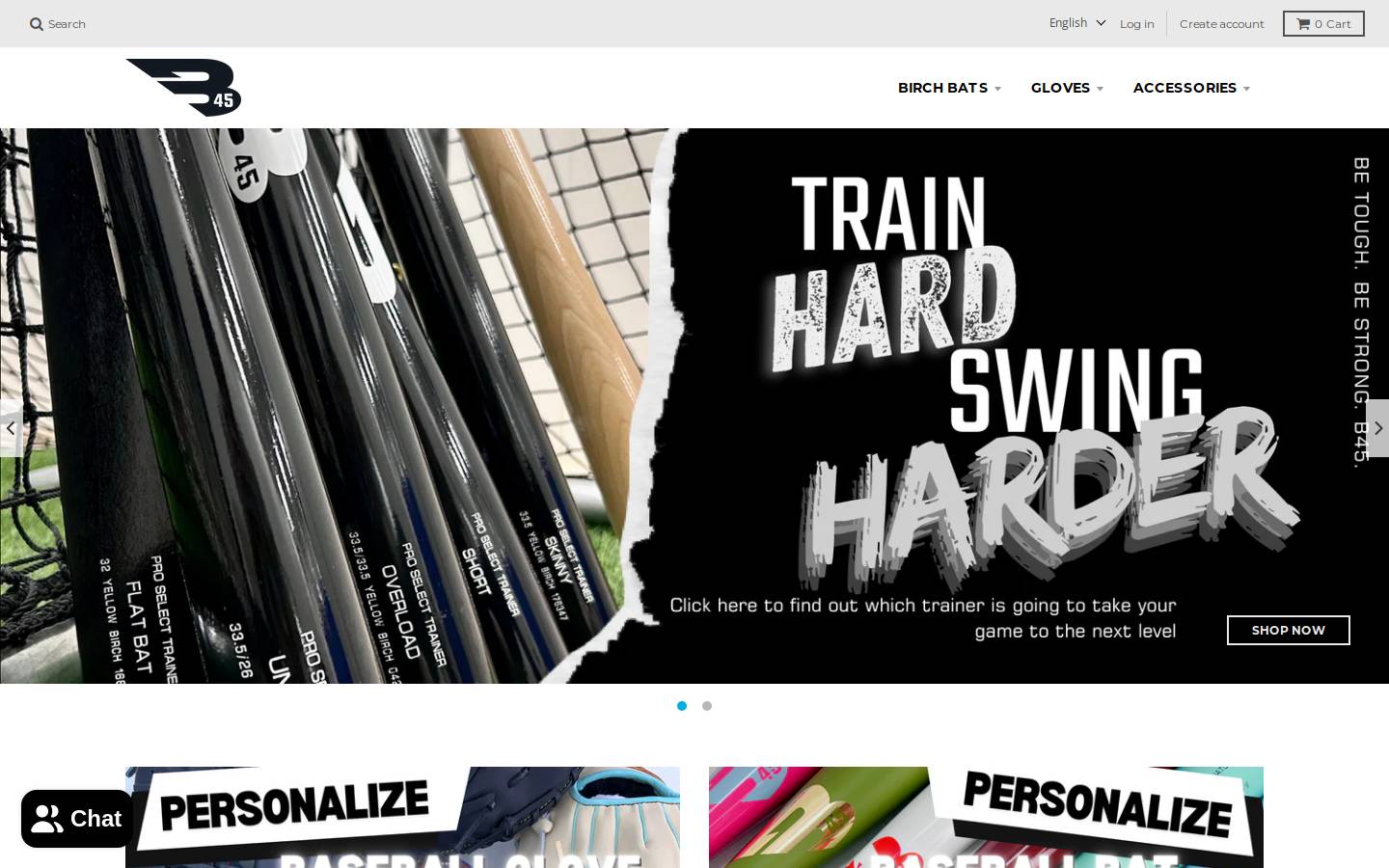 b45softball.com homepage screenshot