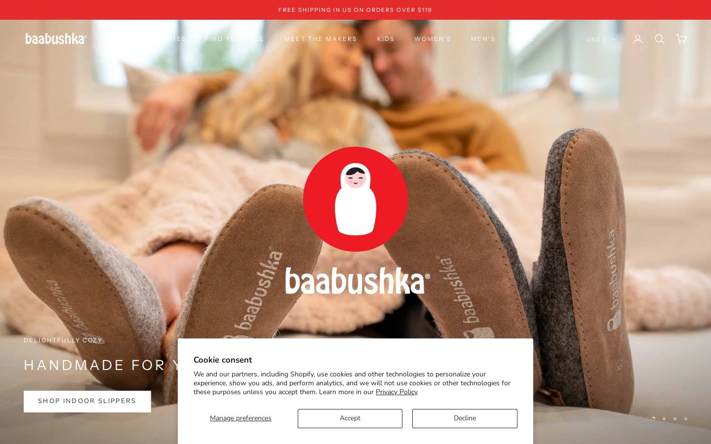 baabushka.com homepage screenshot