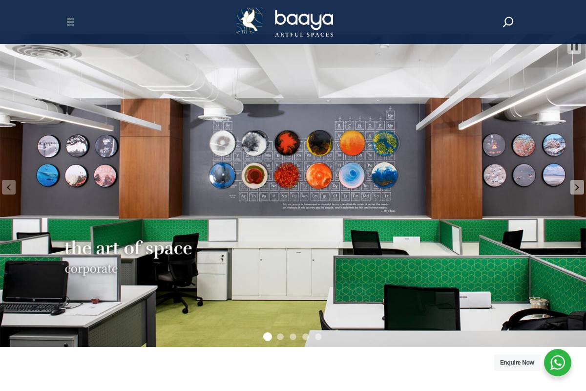 baayadesign.com homepage screenshot