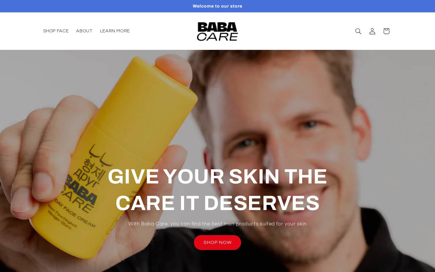 babacaredubai.com homepage screenshot