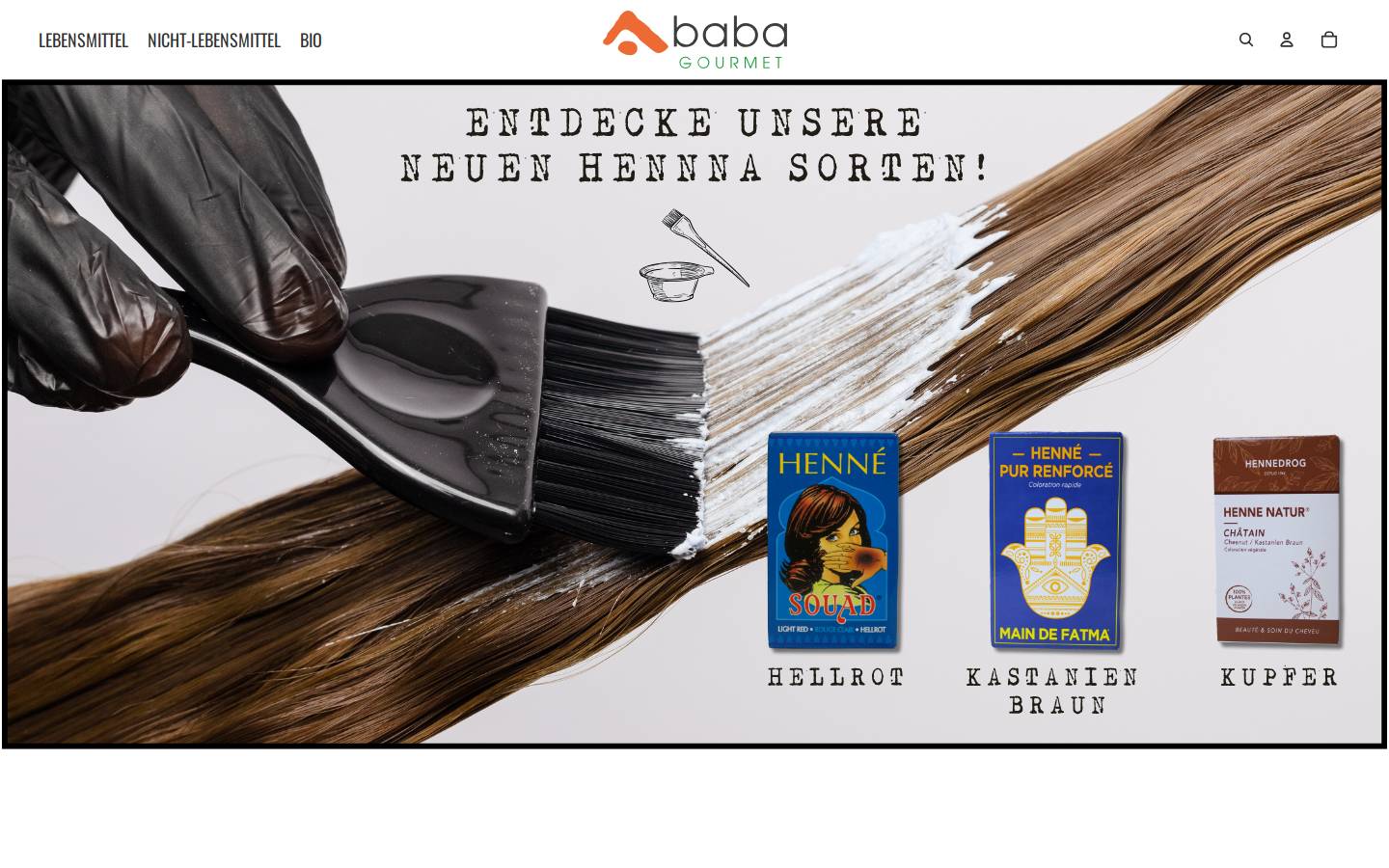babagourmet.de homepage screenshot