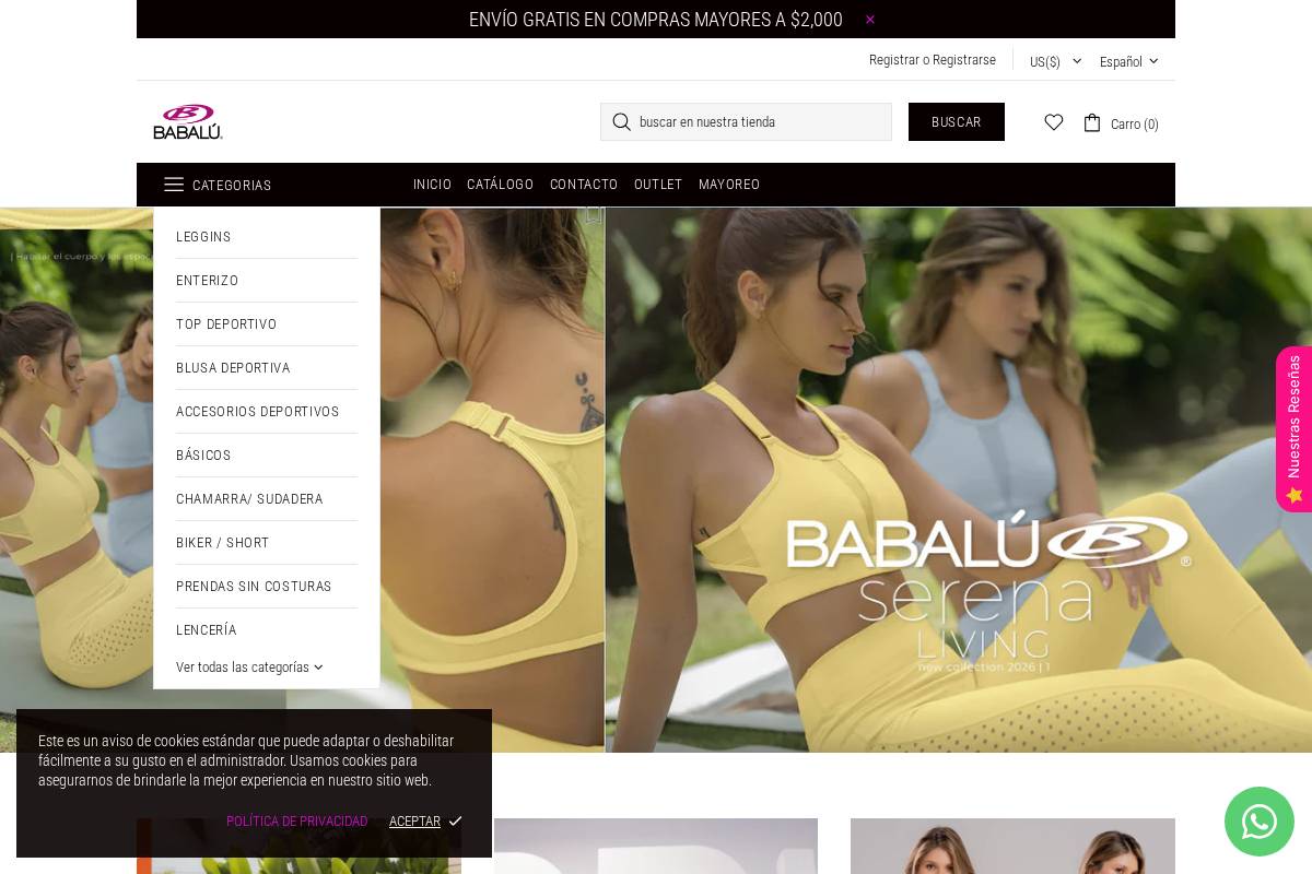 babalu.mx homepage screenshot