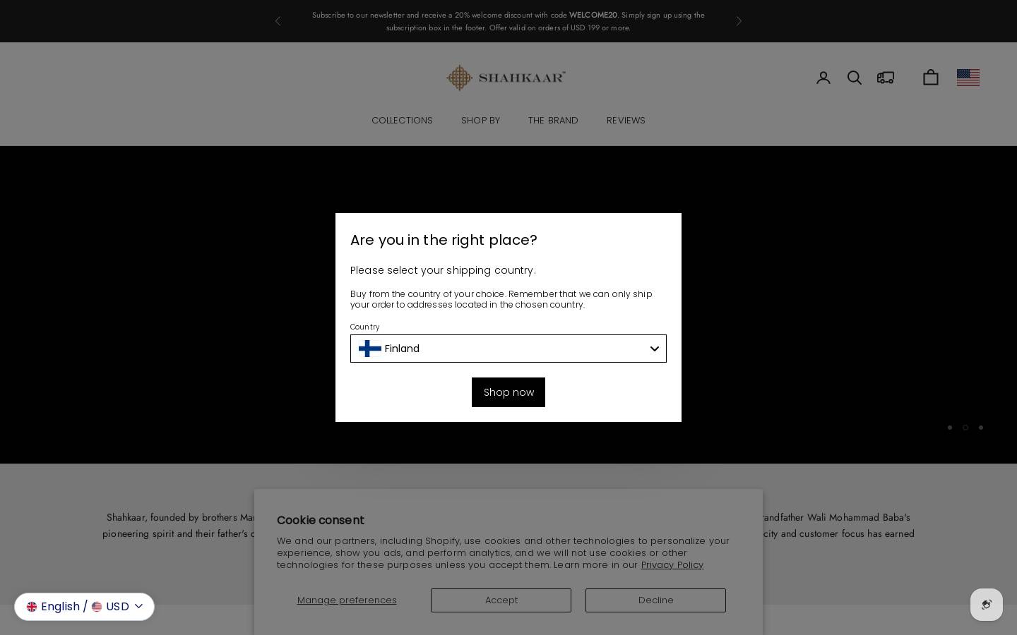 babapashminastore.com homepage screenshot