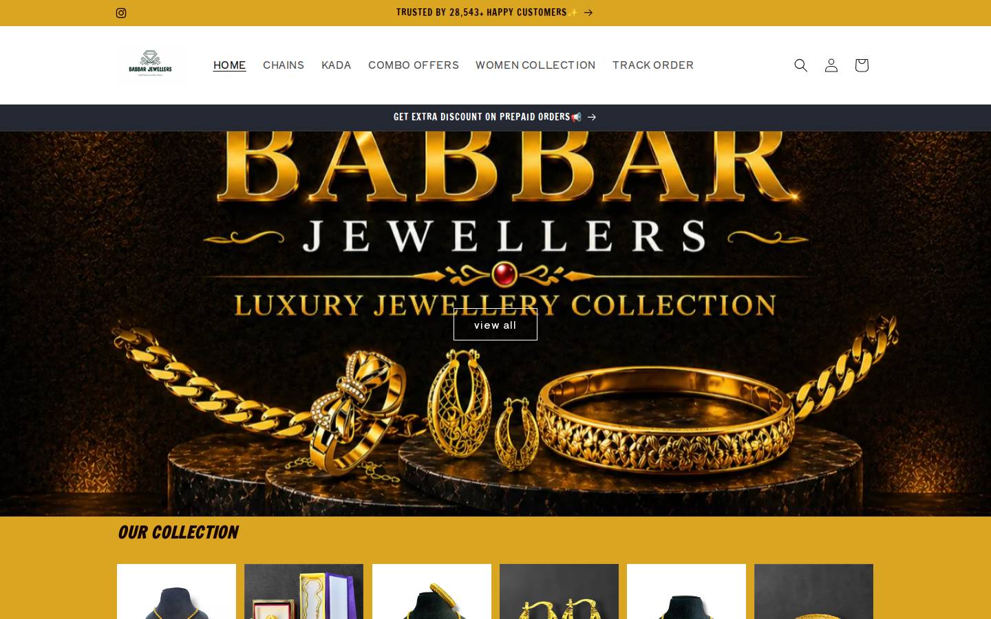 babbarjewellers.com homepage screenshot