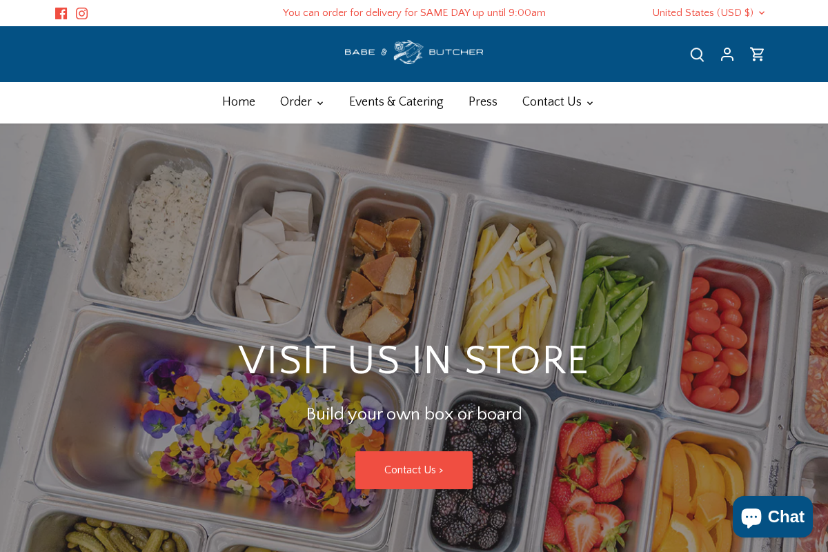 babeandbutcher.com homepage screenshot