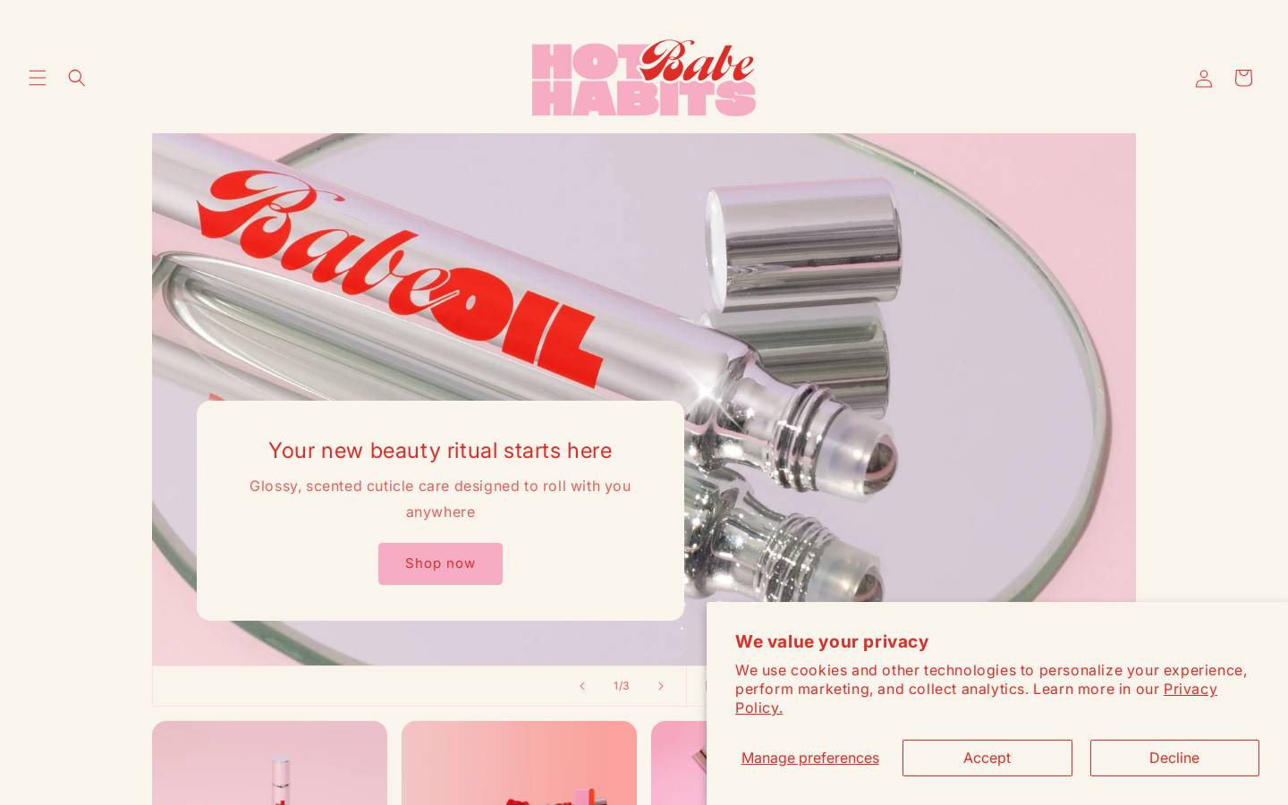 babehouse.com.au homepage screenshot