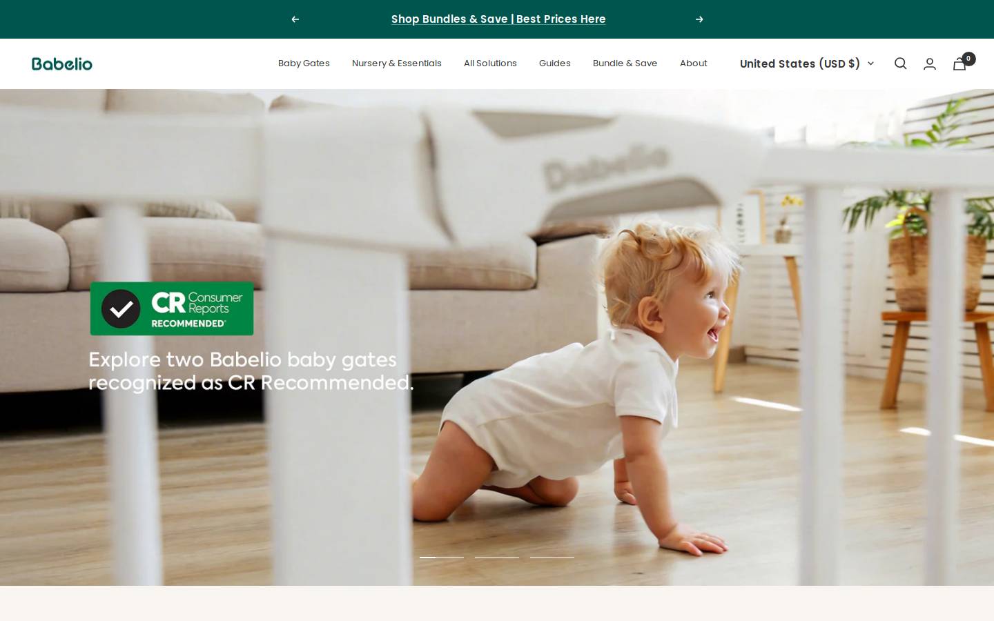 Babeliobaby homepage screenshot