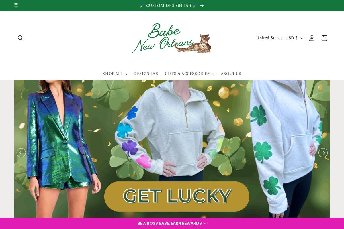 babeneworleans.com homepage screenshot