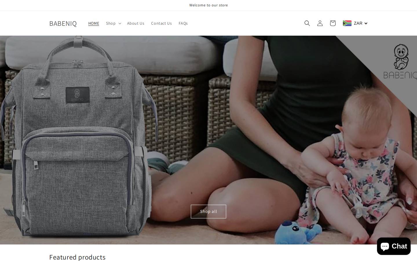 babeniq.com homepage screenshot