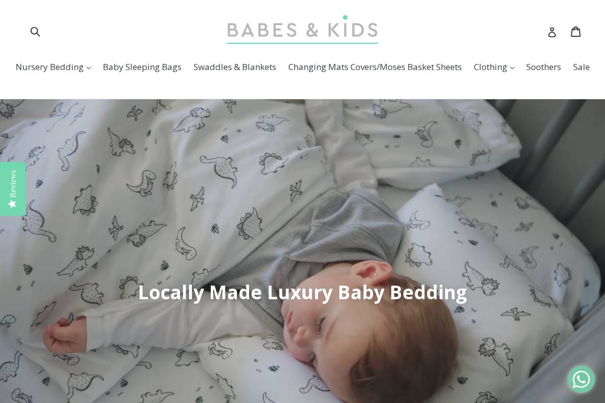 Babes & Kids homepage screenshot