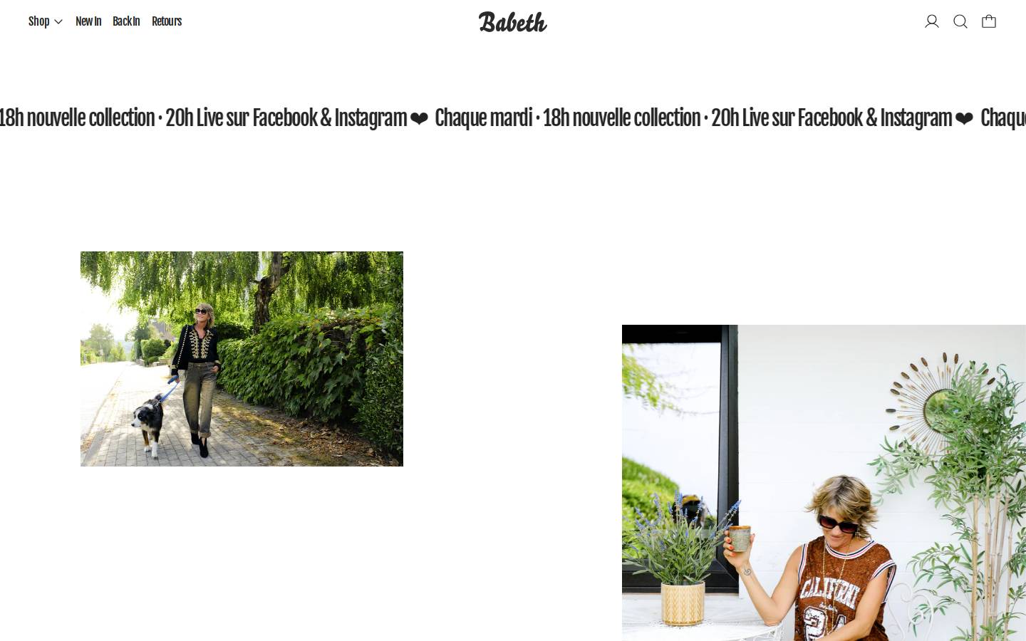 babeth.be homepage screenshot