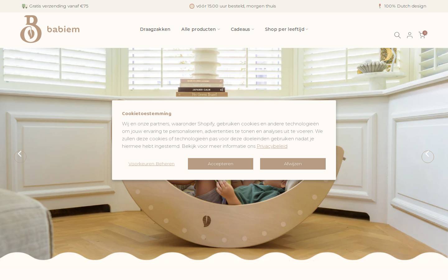 Babiem homepage screenshot