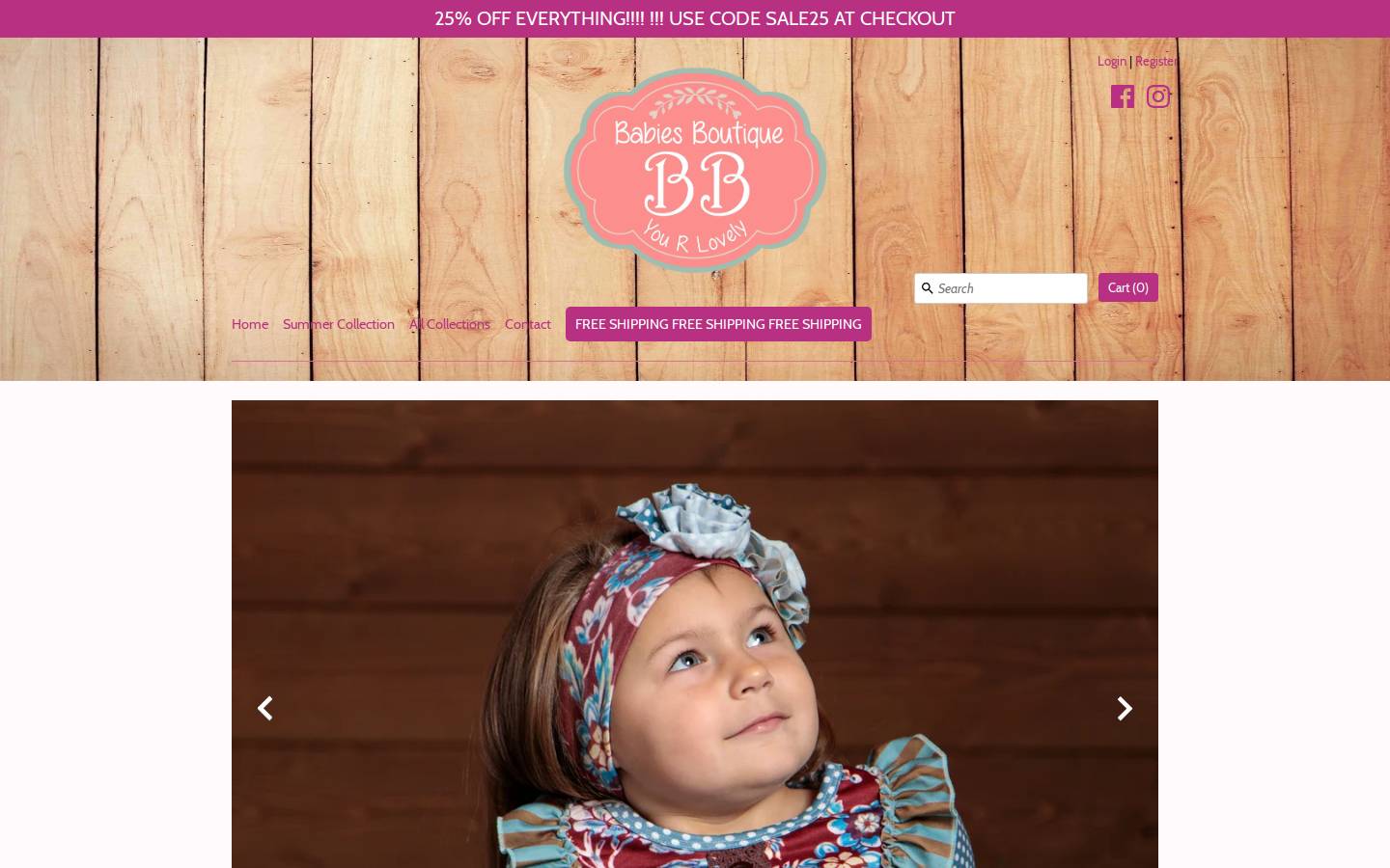 babiesboutiquebb.com homepage screenshot