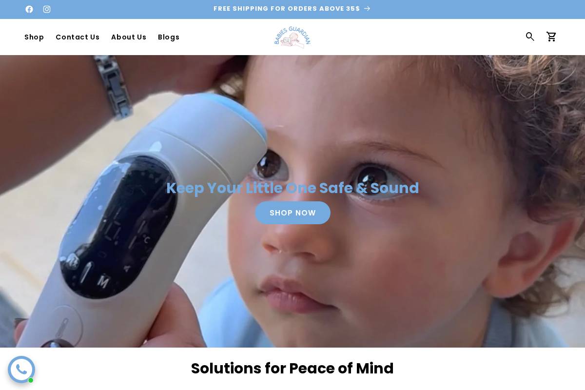 babiesguardian.com homepage screenshot