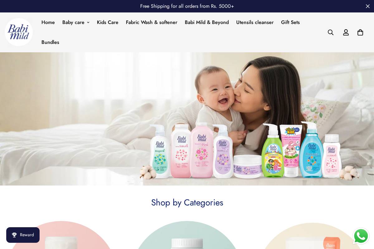 babimild.pk homepage screenshot