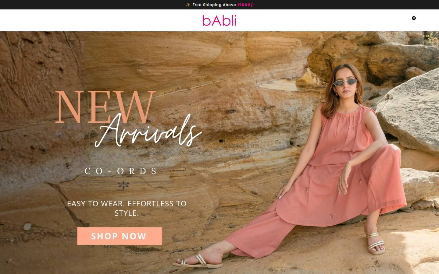 babli.in homepage screenshot