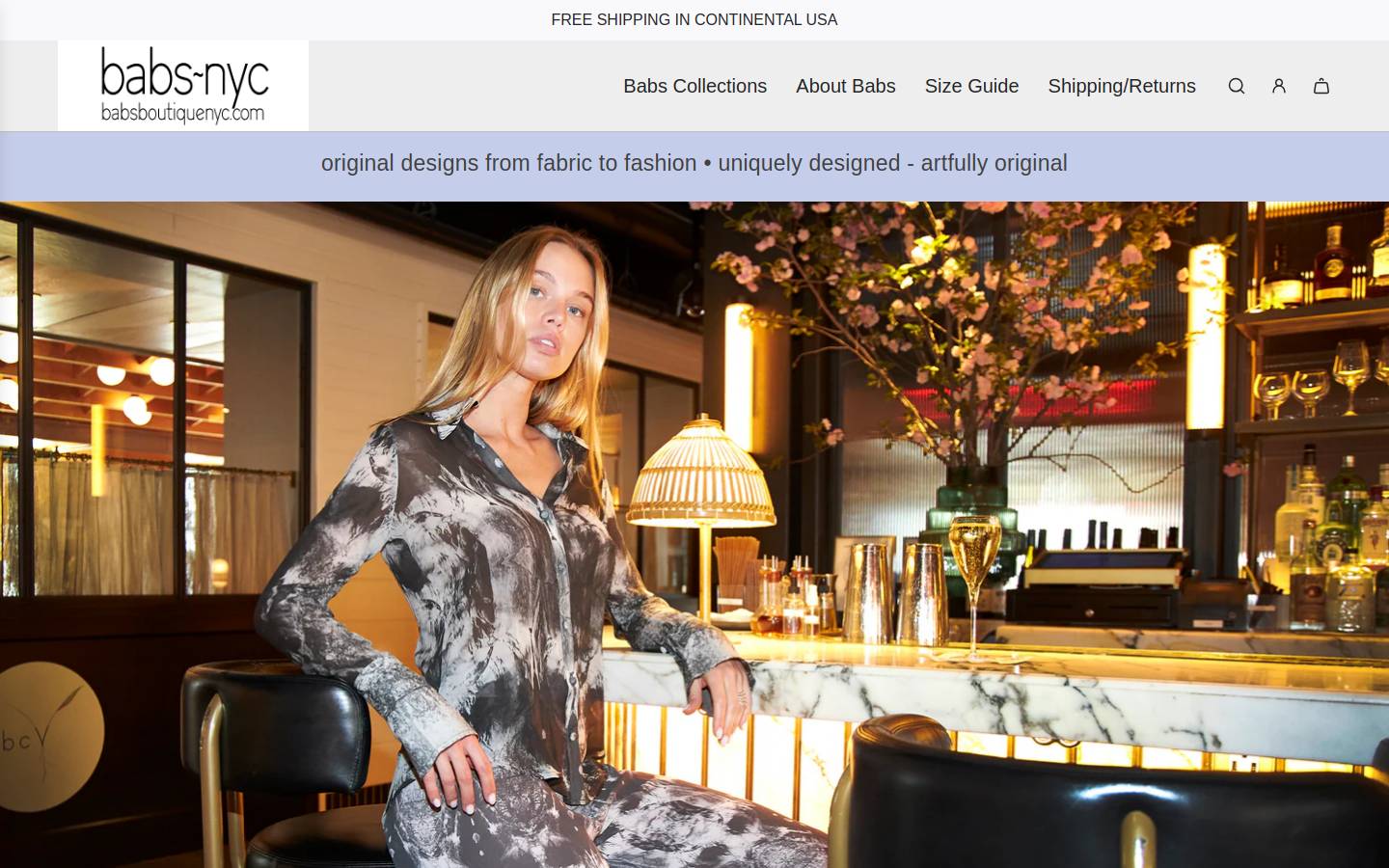 babsboutiquenyc.com homepage screenshot