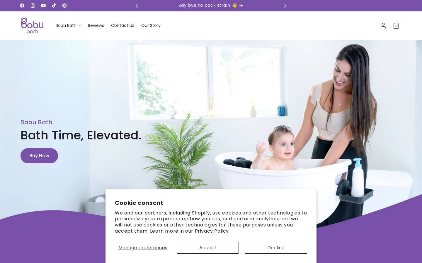 babubath.com homepage screenshot