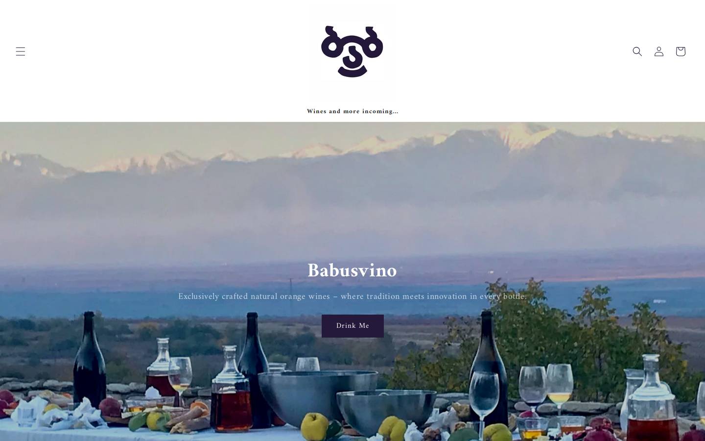 babusvino.com homepage screenshot