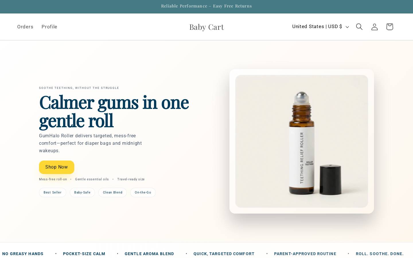 baby-cart.com homepage screenshot
