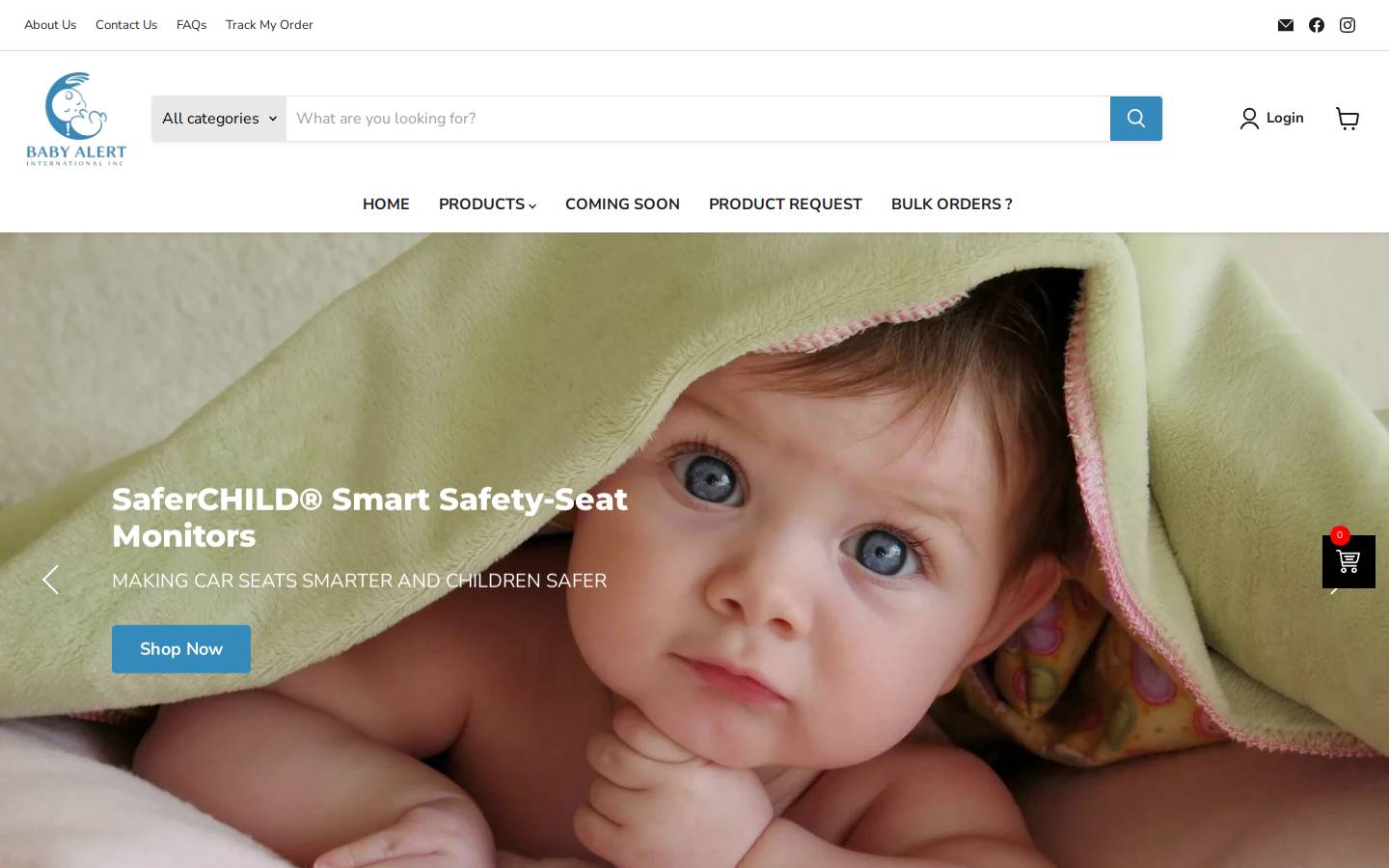 babyalert.info homepage screenshot