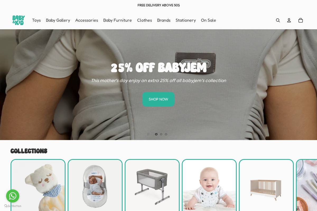 babyandkid.online homepage screenshot