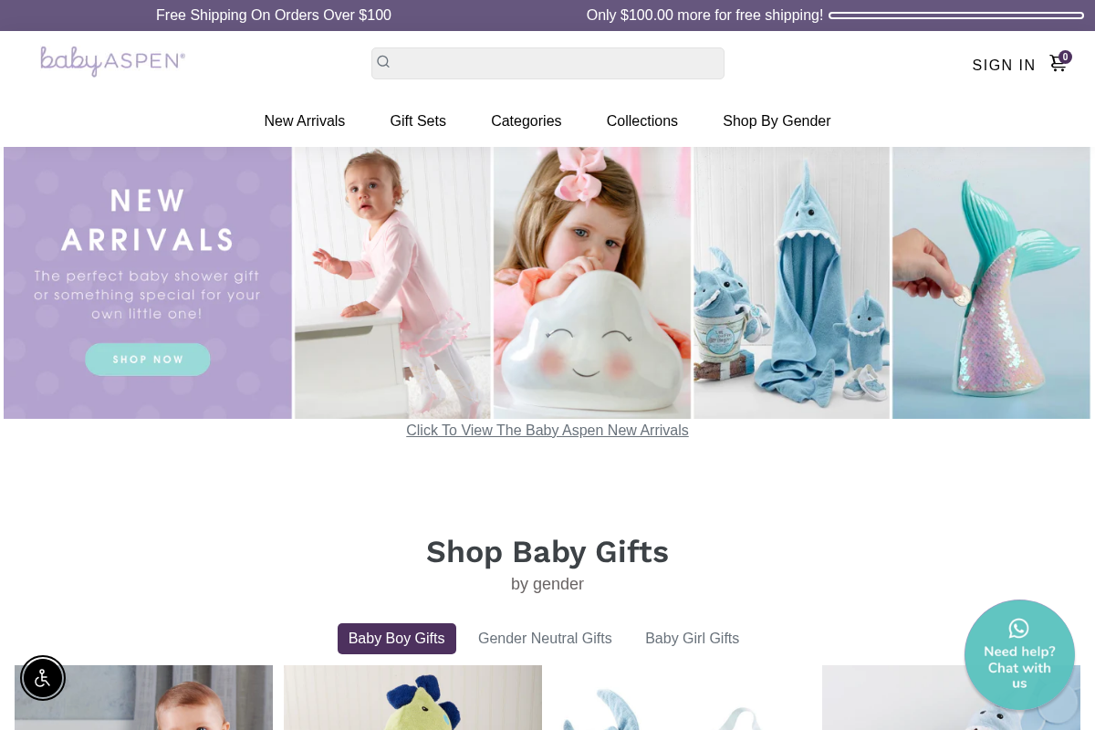 BabyAspen homepage screenshot