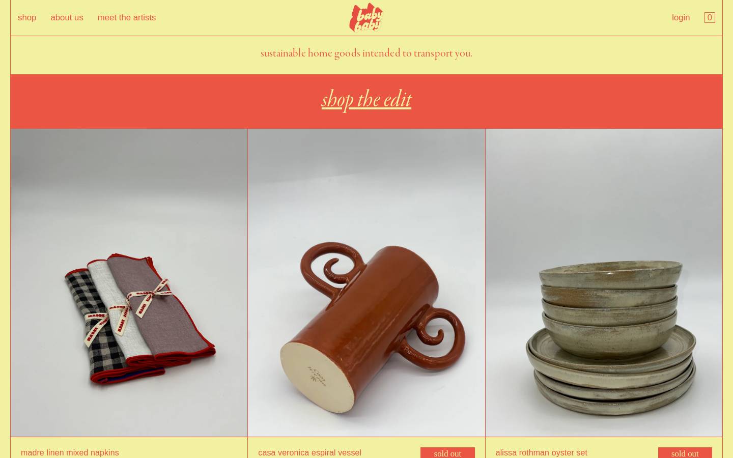 babybabylosangeles.com homepage screenshot