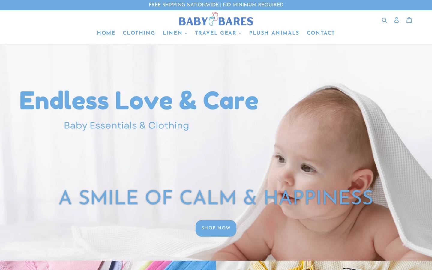 babybares.com homepage screenshot