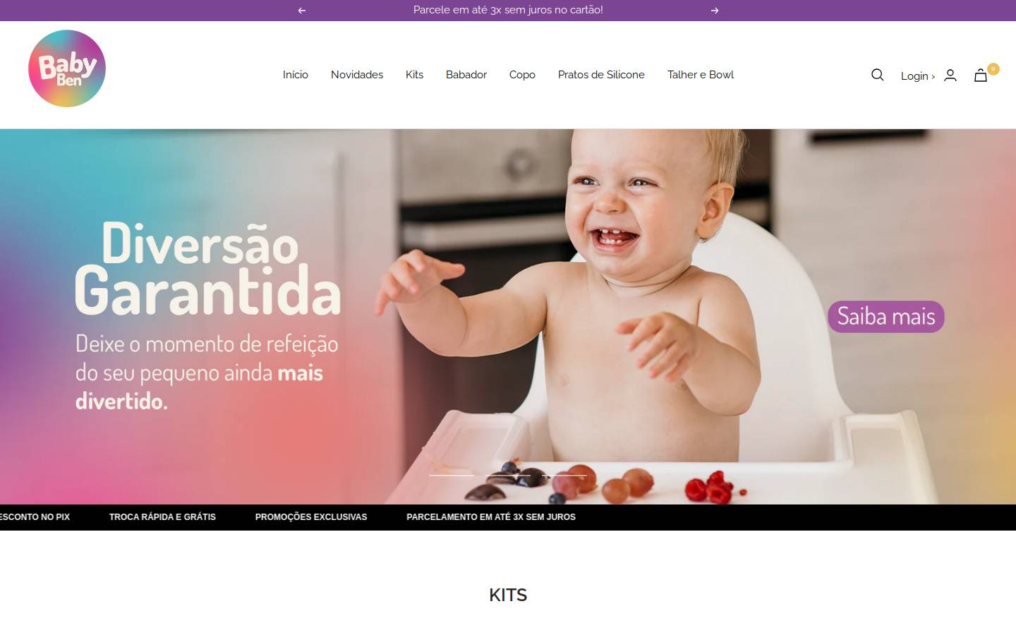babyben.com.br homepage screenshot
