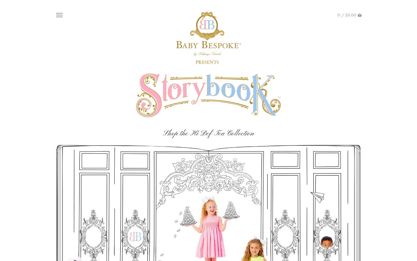 babybespoke.com homepage screenshot