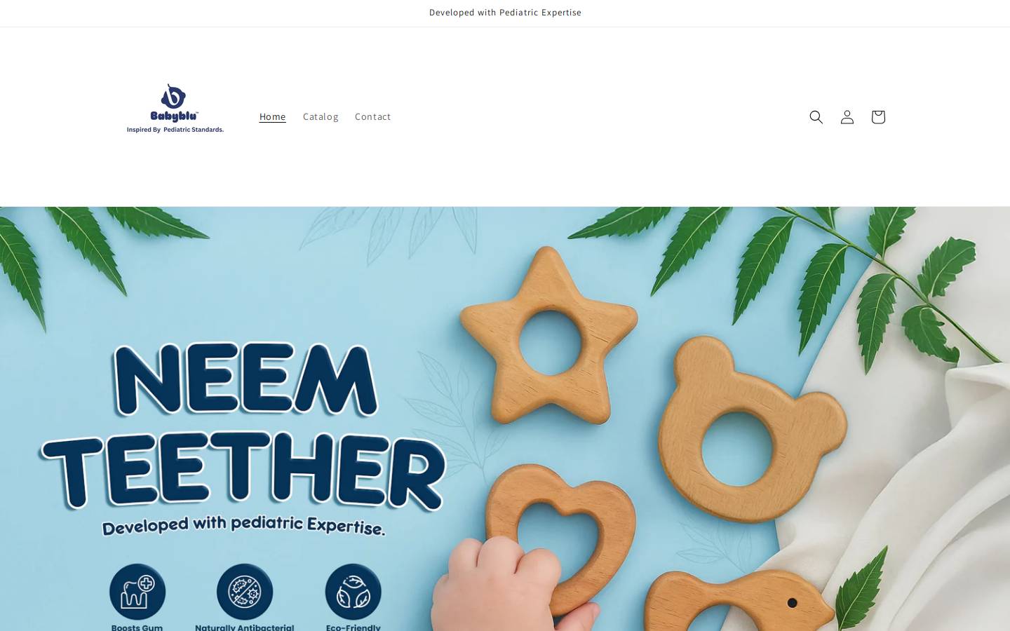 babyblucare.com homepage screenshot