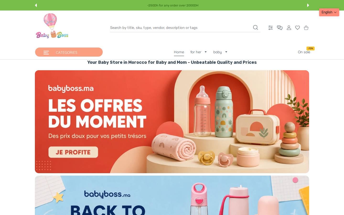 Babyboss.ma homepage screenshot