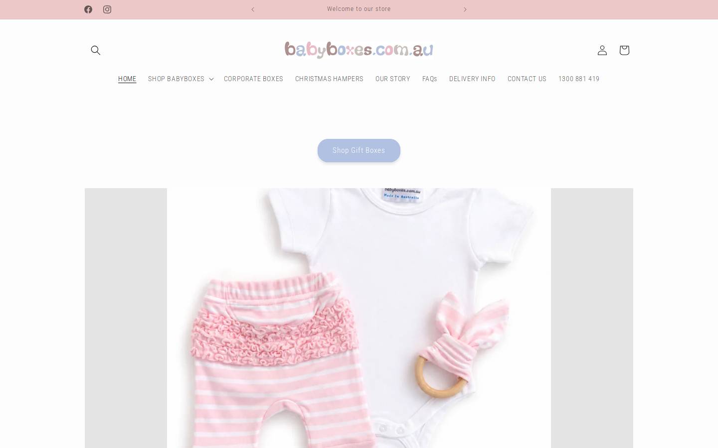 Babyboxes.com.au homepage screenshot