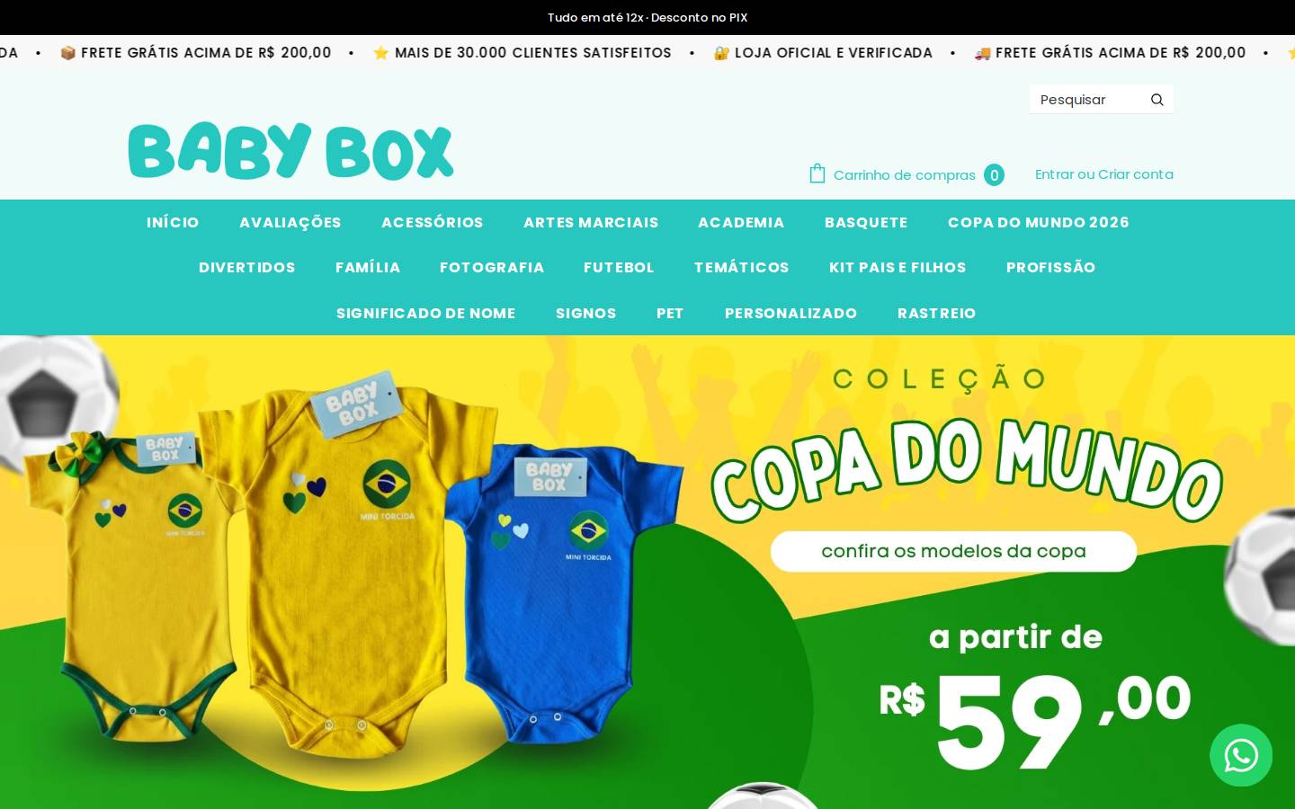 babyboxoficial.com homepage screenshot