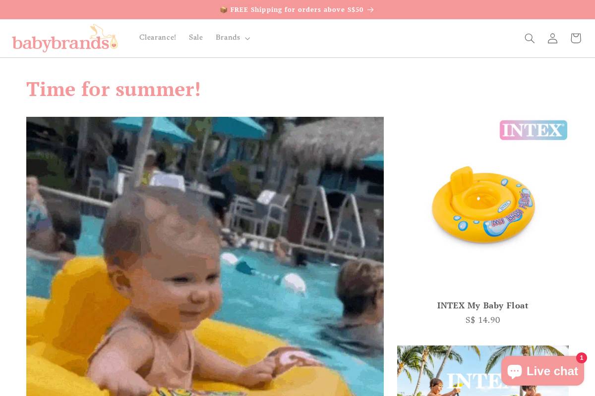 babybrands.asia homepage screenshot