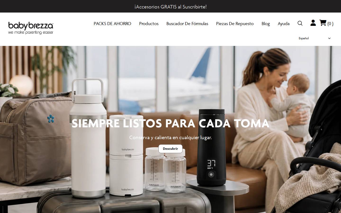 Babybrezza homepage screenshot