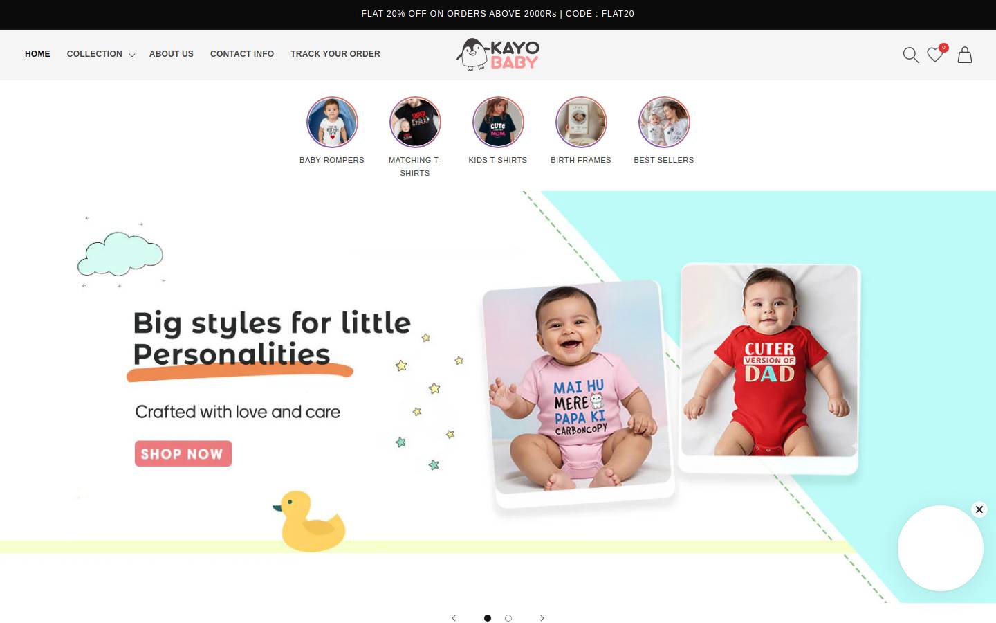 babybug.in homepage screenshot
