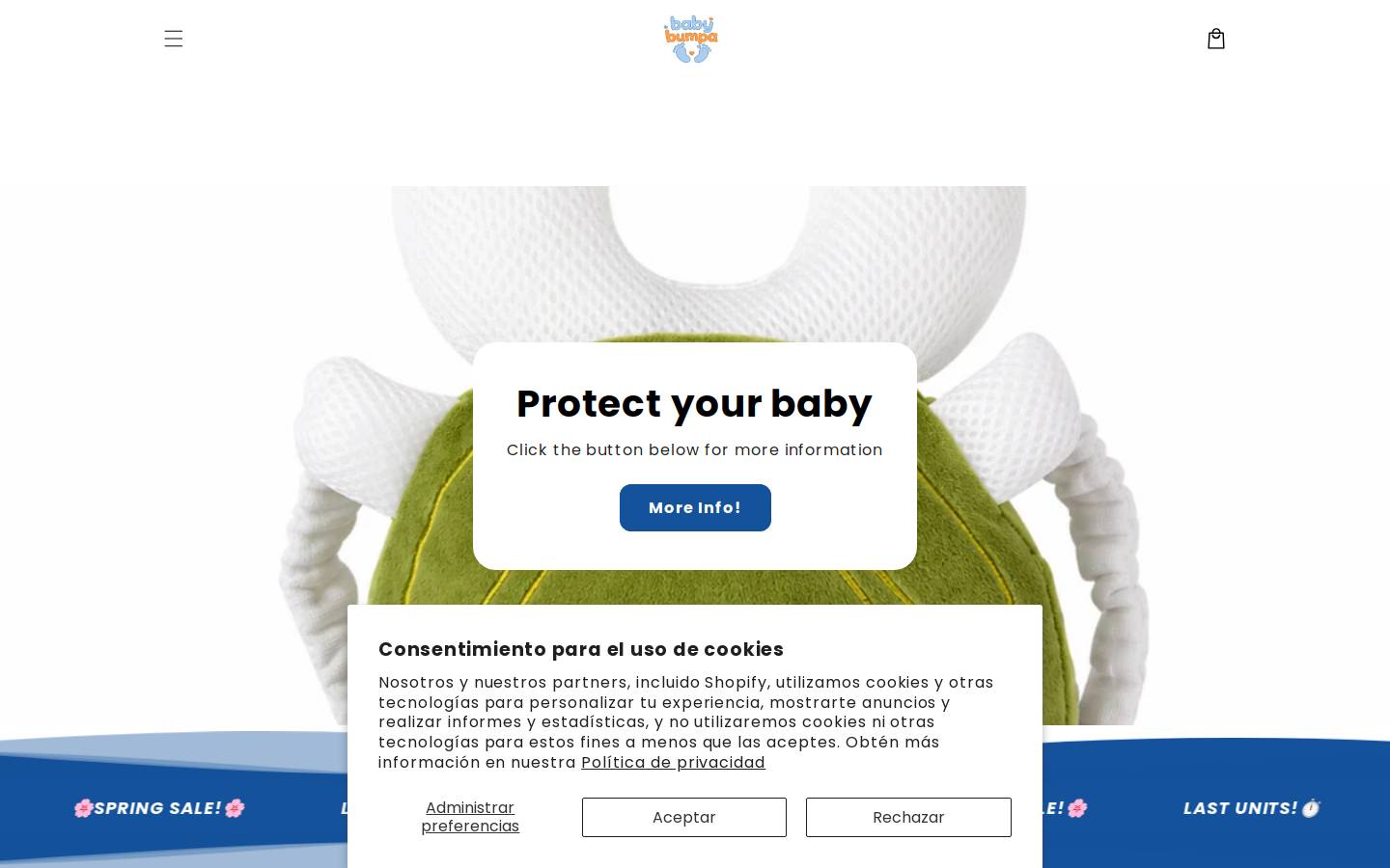babybumpa.store homepage screenshot