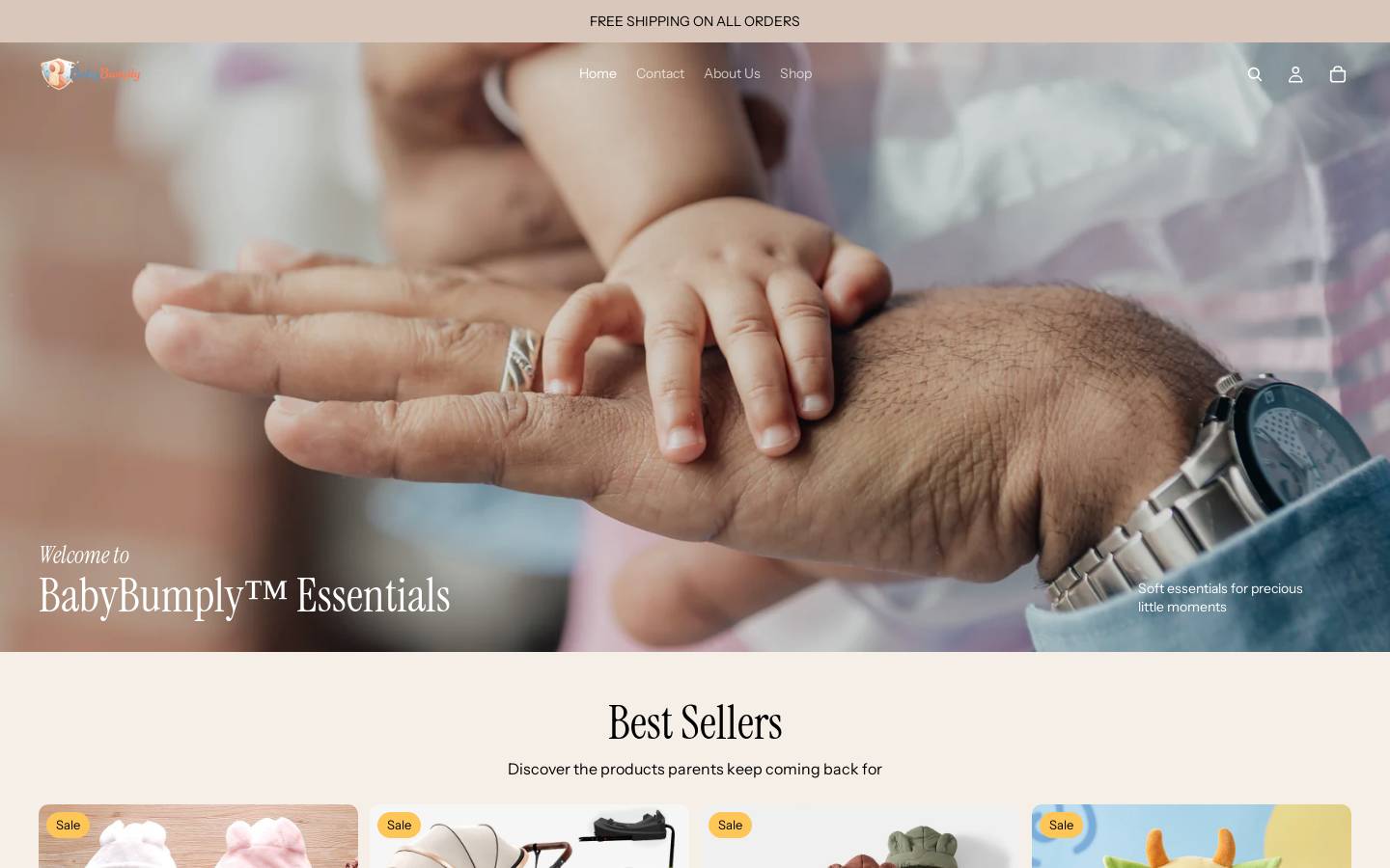 babybumply.com homepage screenshot