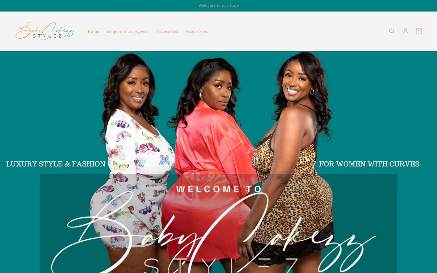 babycakezzstylez.com homepage screenshot