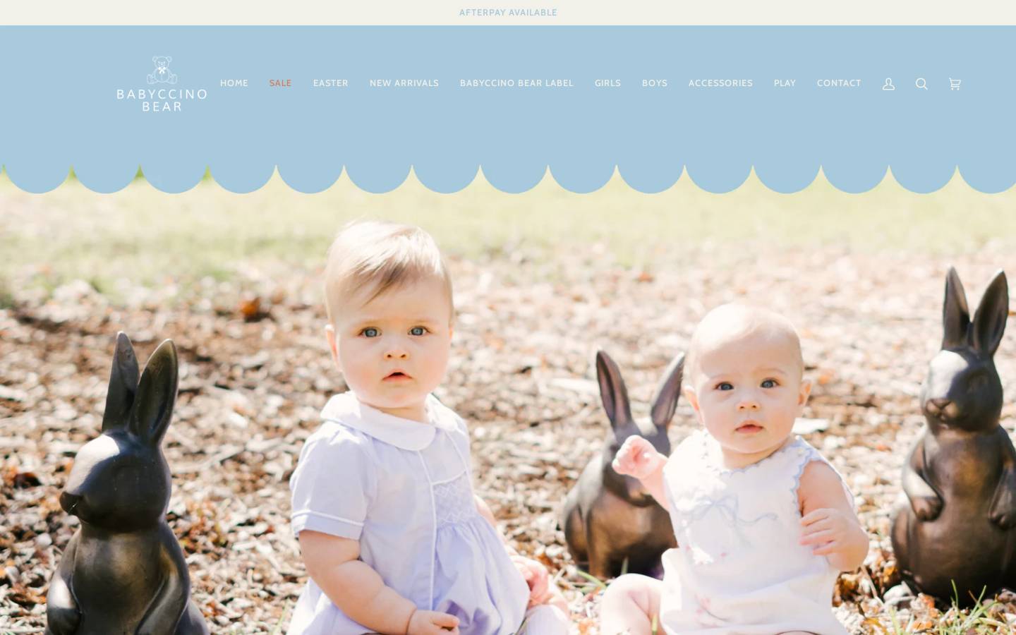 babyccinobear.com.au homepage screenshot