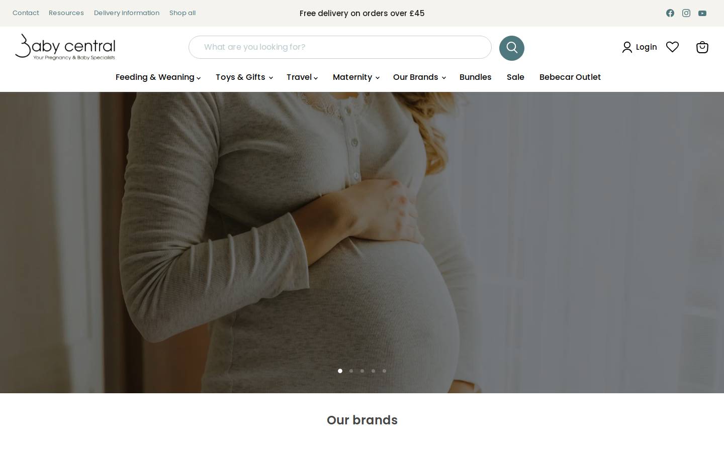 babycentral.co.uk homepage screenshot