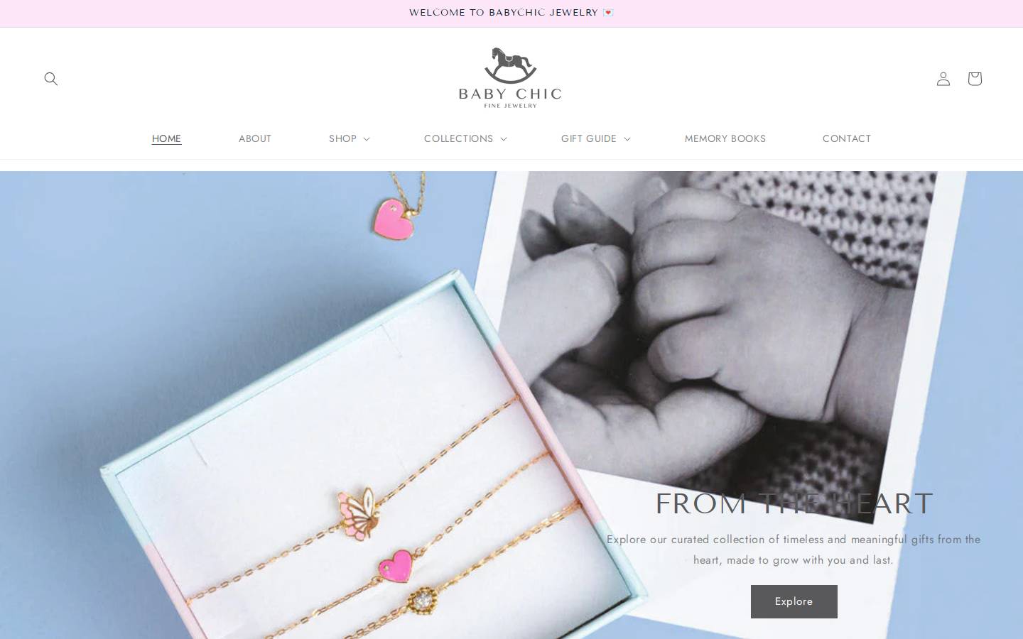 babychicjewelry.com homepage screenshot