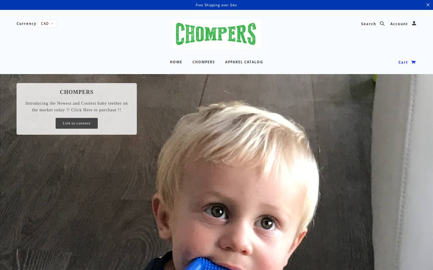 babychompers.com homepage screenshot