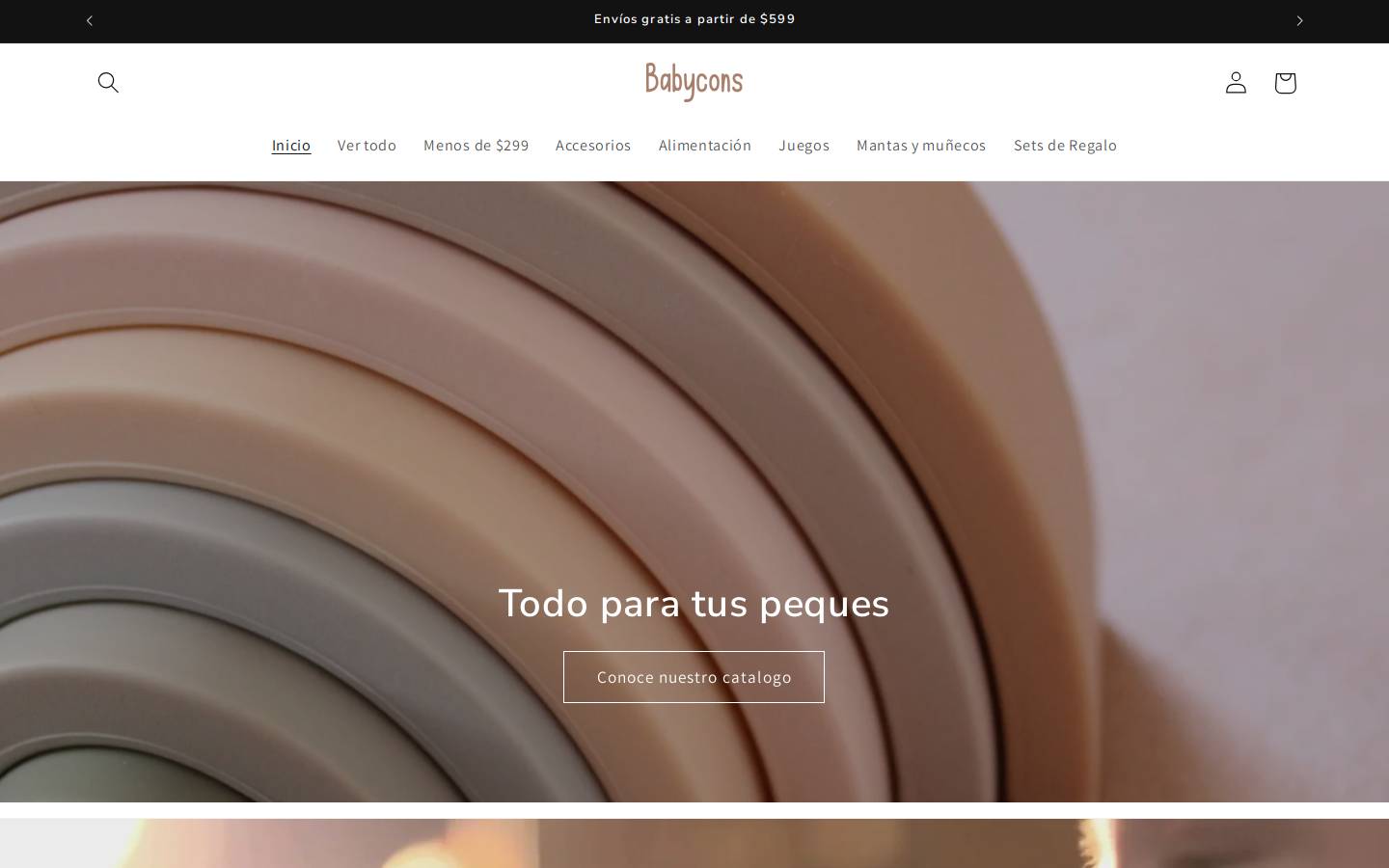 babycons.com.mx homepage screenshot
